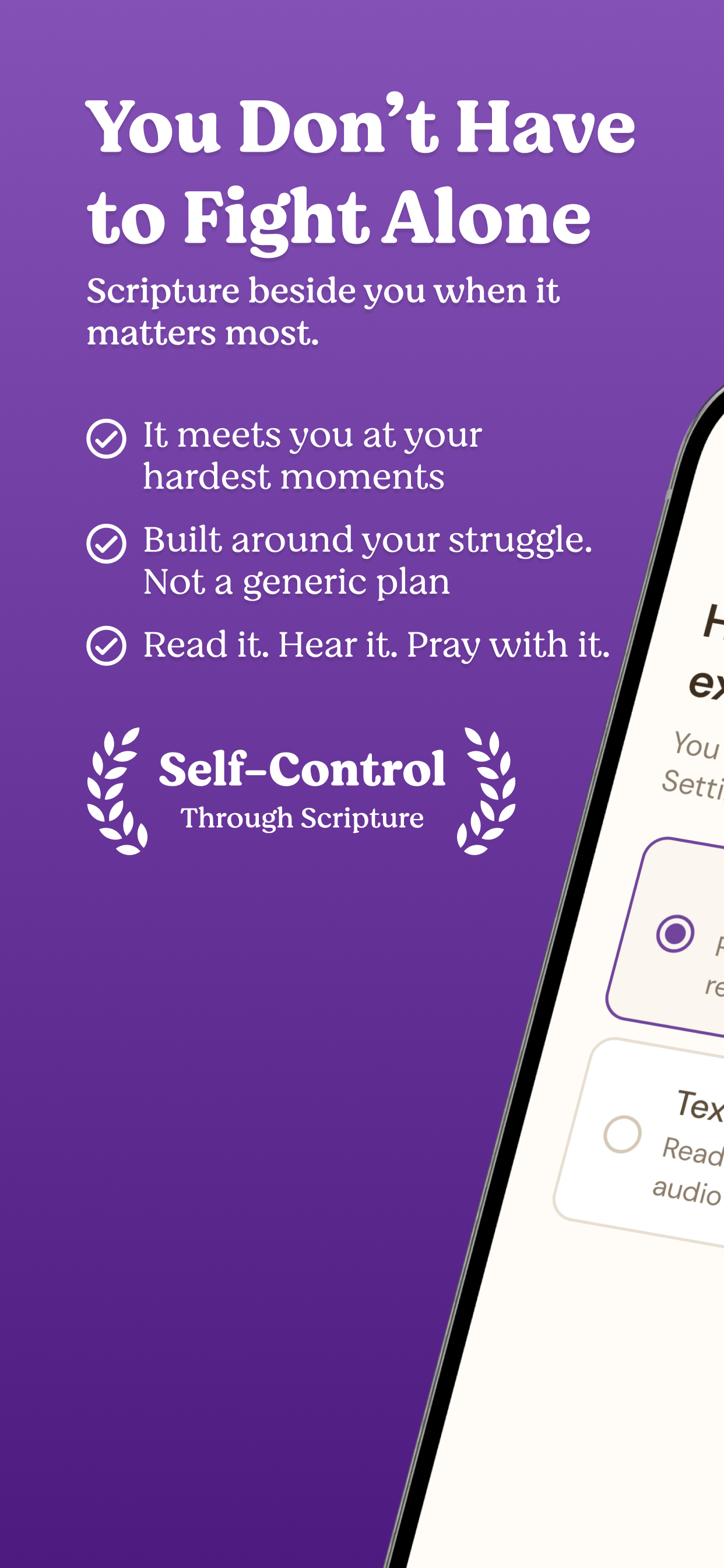 You don't have to fight alone