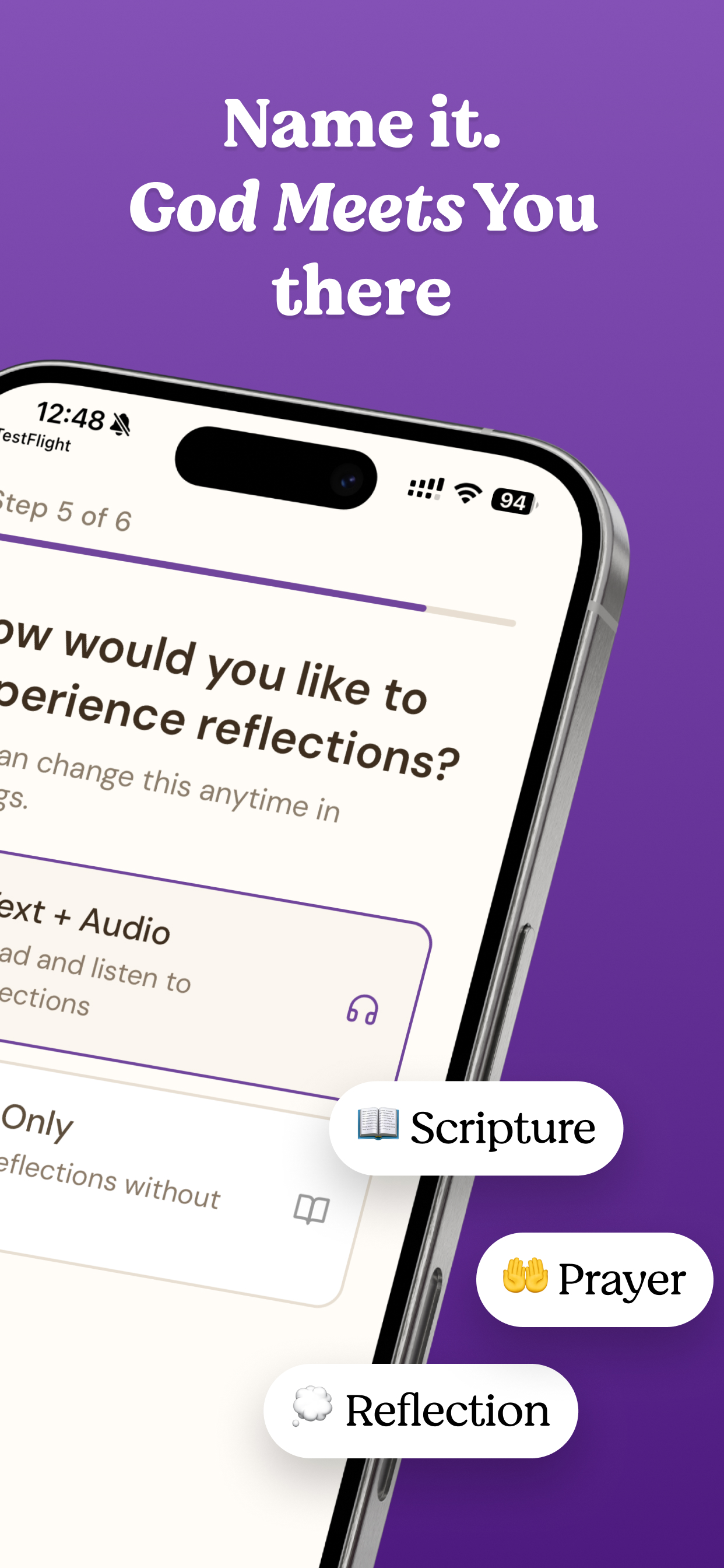 Name it. God meets you there.